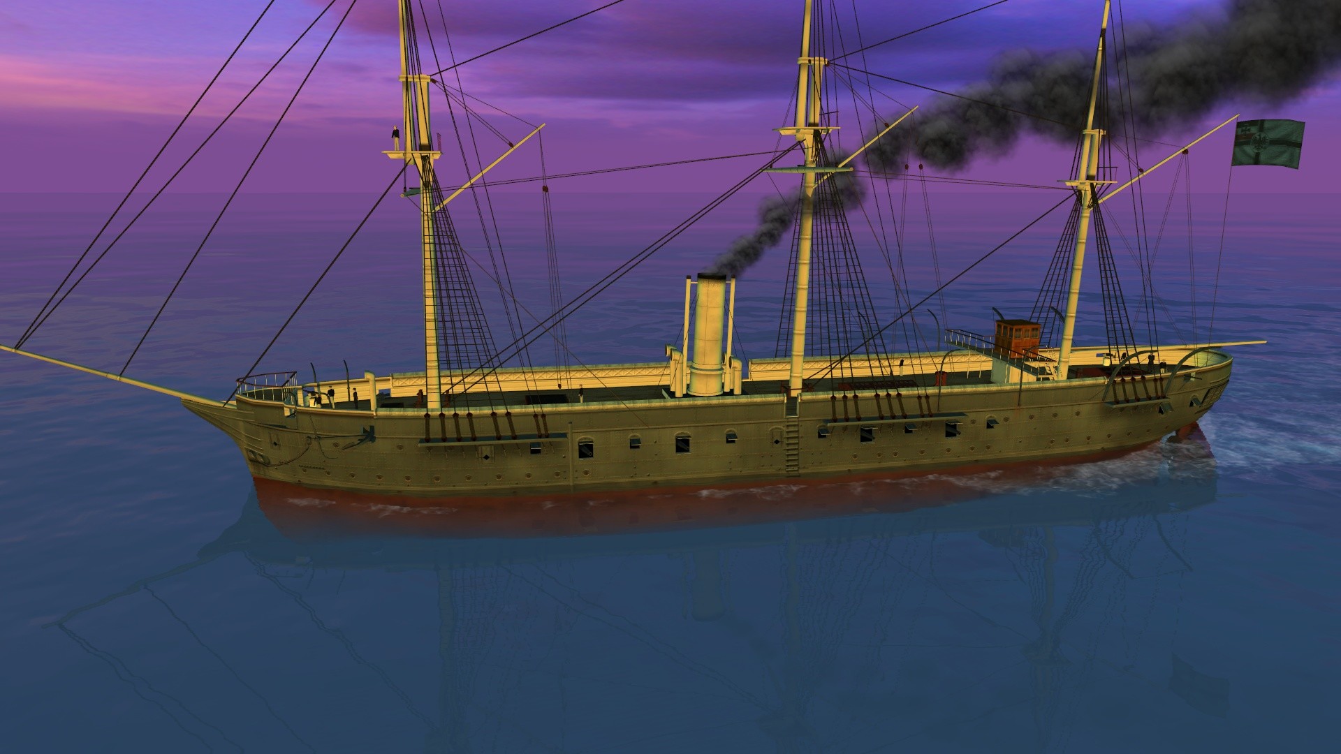 Victorian Admirals Samoan Crisis 1889-dg6yx