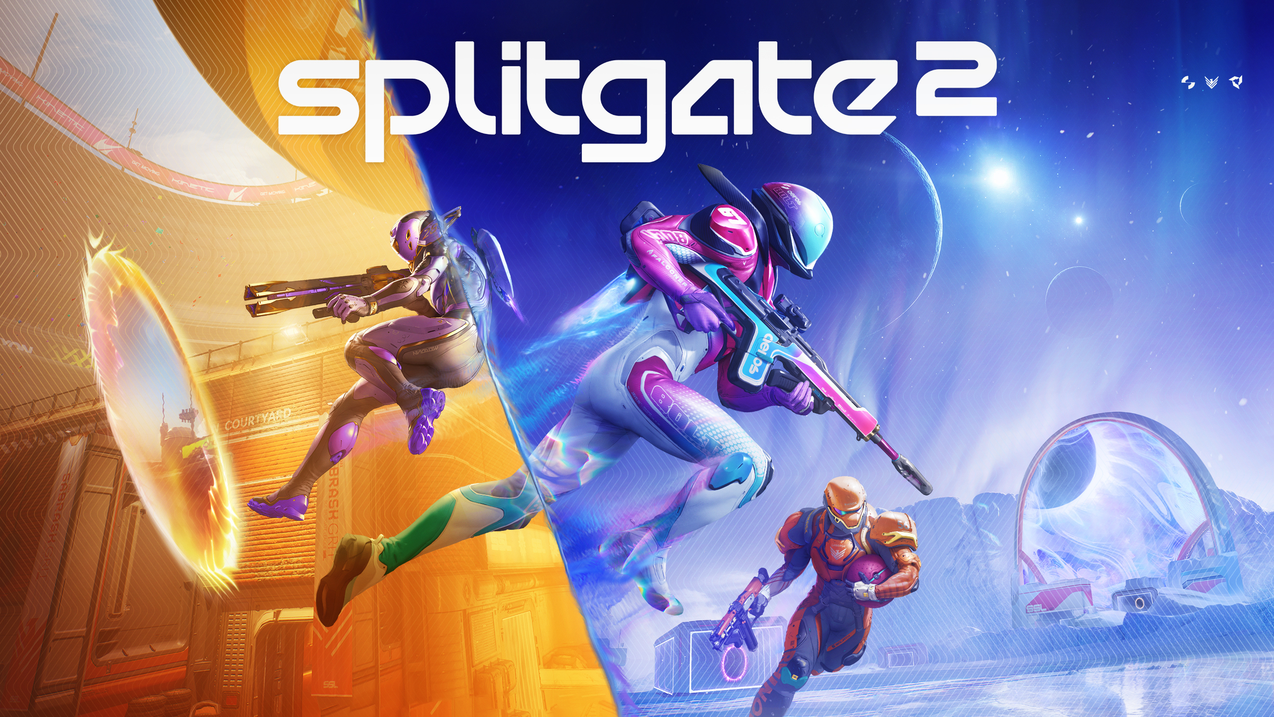 Splash screen promozionale ufficiale di Splitgate 2