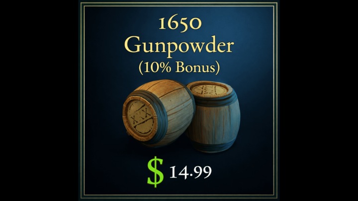 1650 Gunpowder (10% Bonus)
