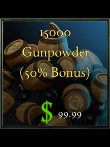 15000 Gunpowder (50% Bonus)