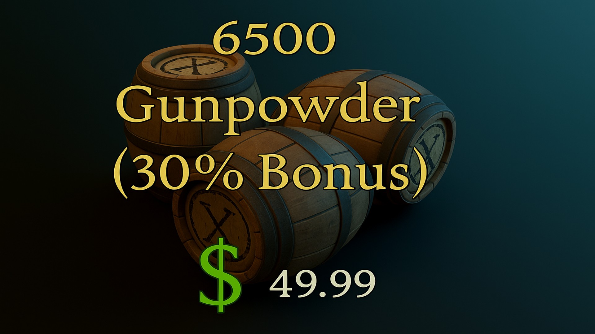 6500 Gunpowder (30% Bonus) - featuredMedia