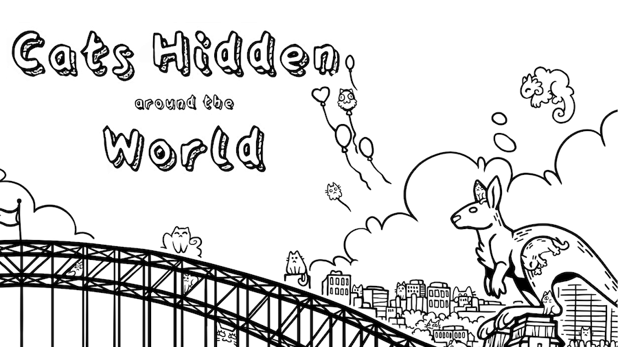 Cats Hidden Around the World