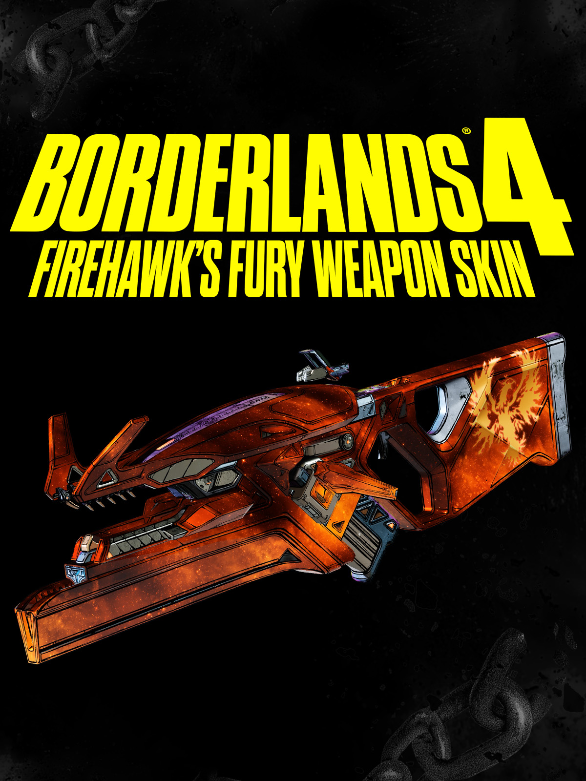 Borderlands®4: Firehawk's Fury Weapon Skin