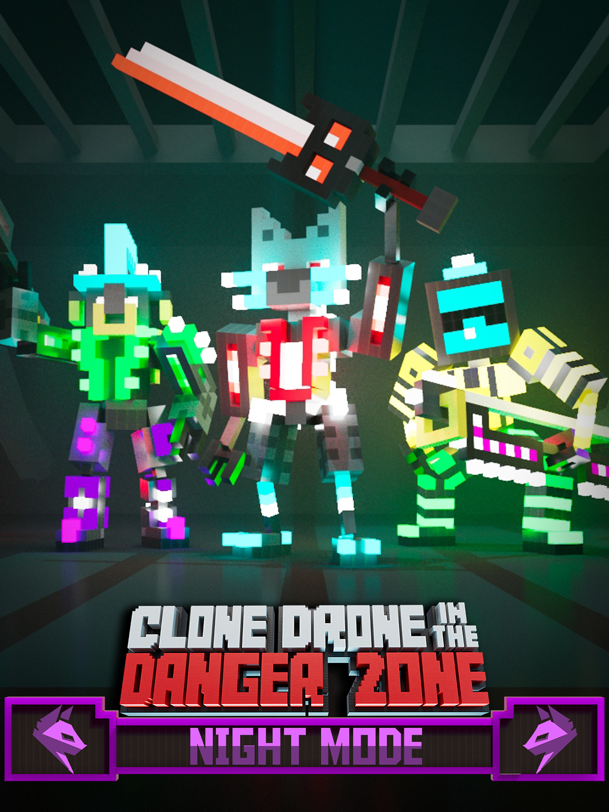 Clone Drone in the Danger Zone - Night Mode Pack
