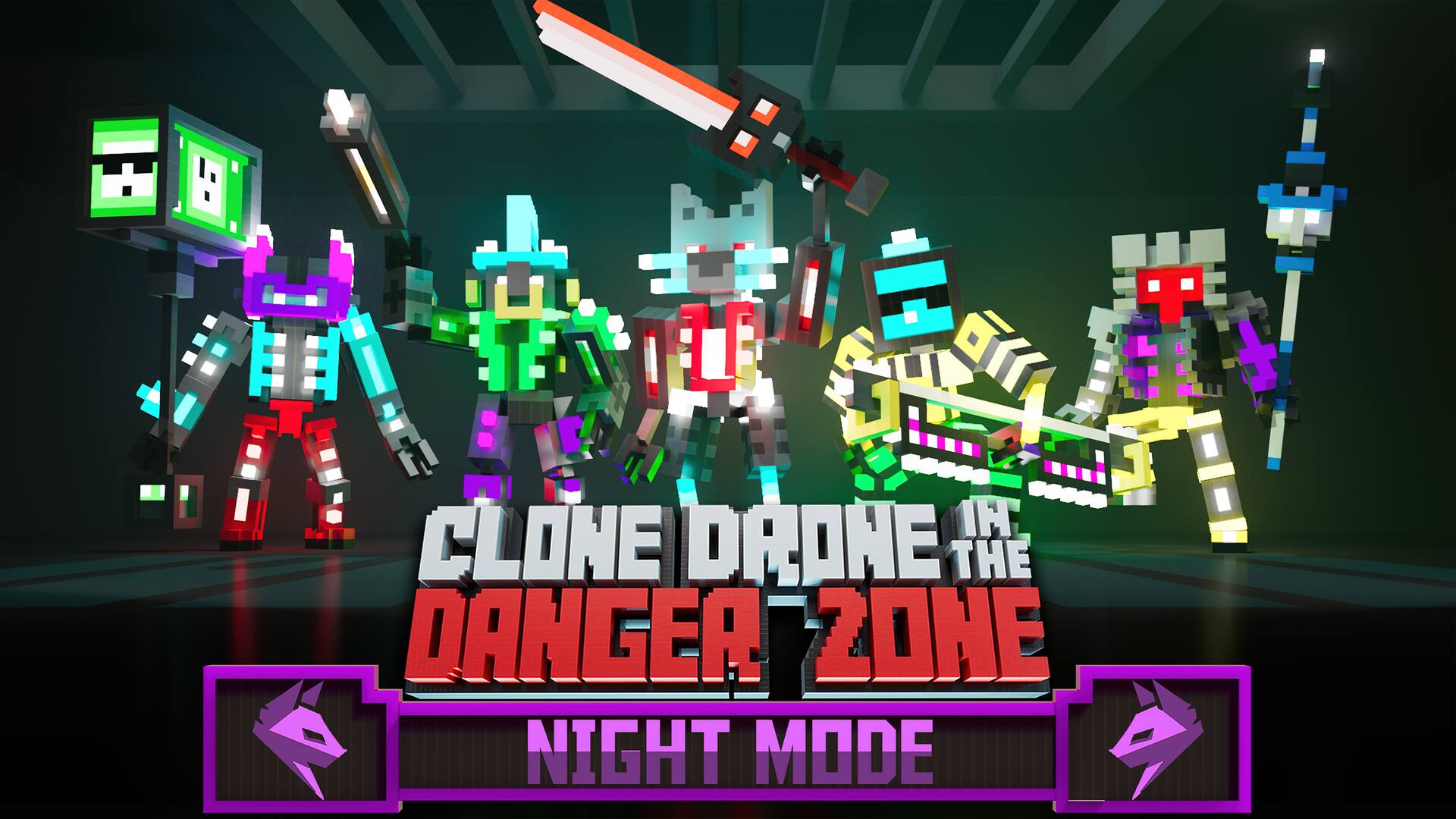Clone Drone in the Danger Zone - Night Mode Pack