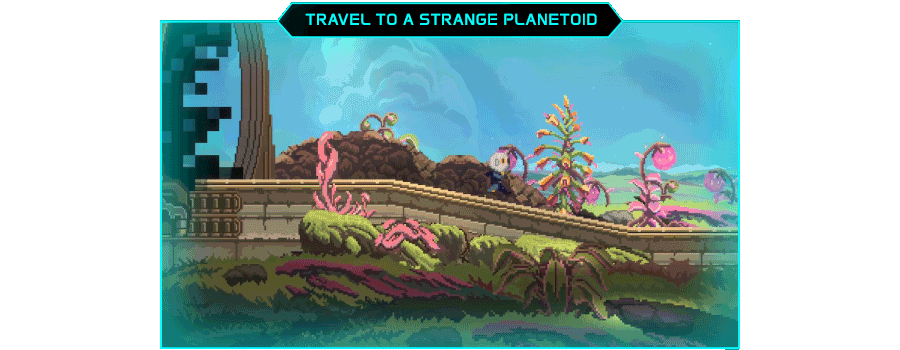 TRAVEL TO A STRANGE PLANETOID