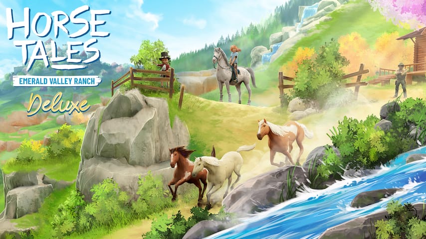 horse tales - emerald valley ranch - deluxe vertical card thumbnail