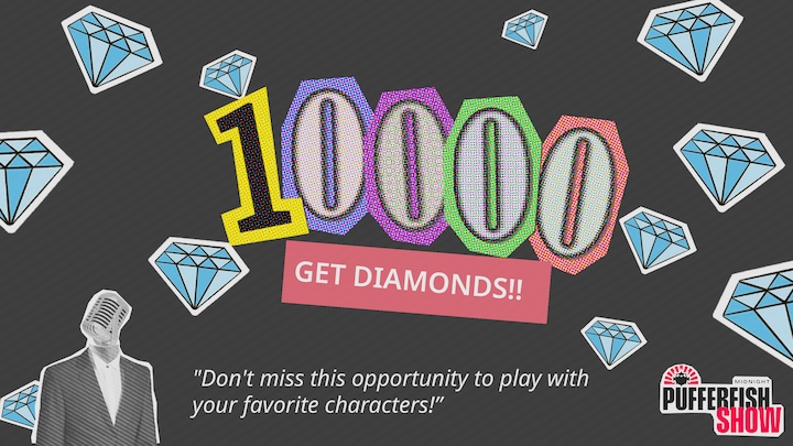 50% OFF - 10000 Diamonds!