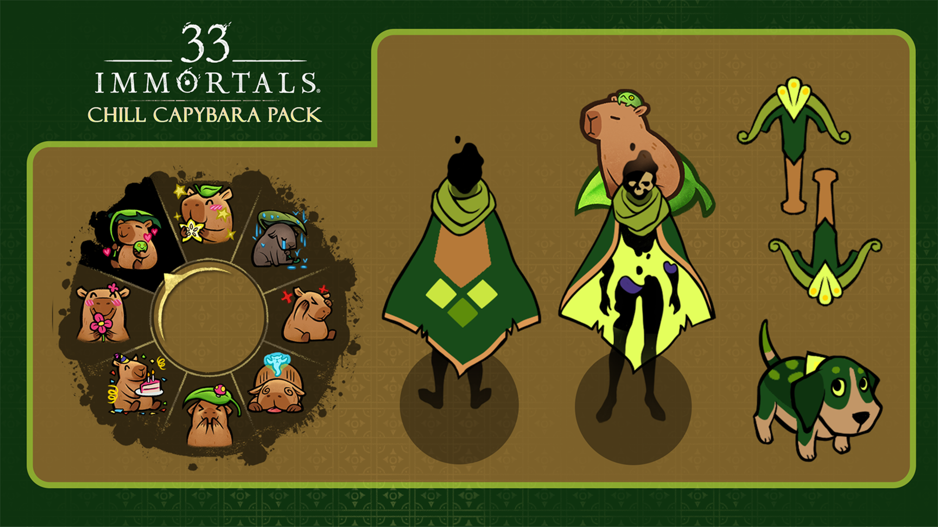 33 Immortals® – Chill Capybara Pack