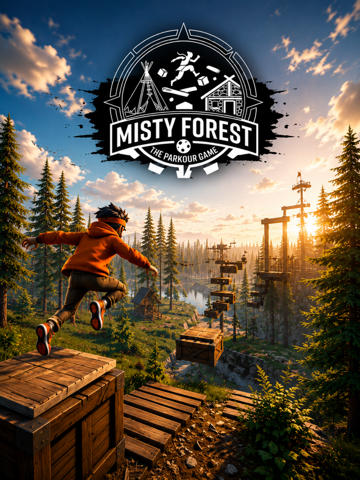 Misty Forest: The Parkour Game