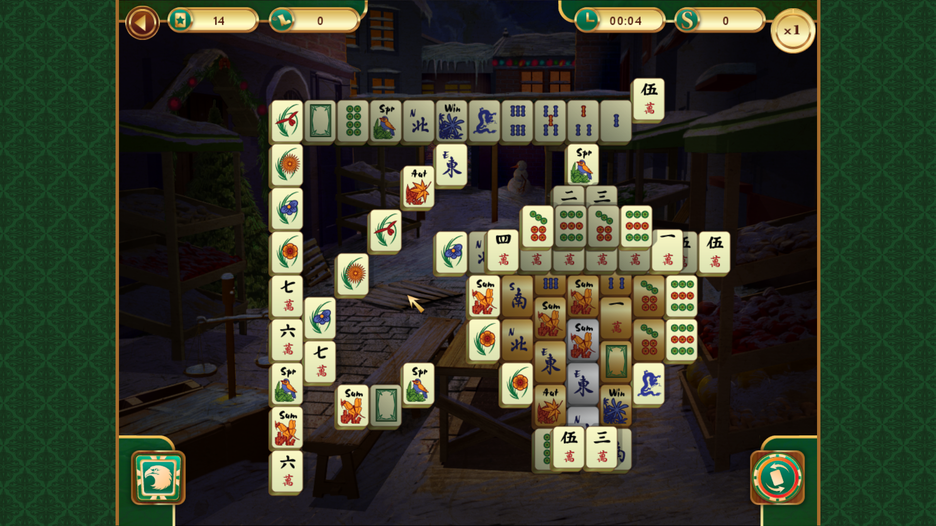 Brittany Fuson Christmas Mahjong Mat