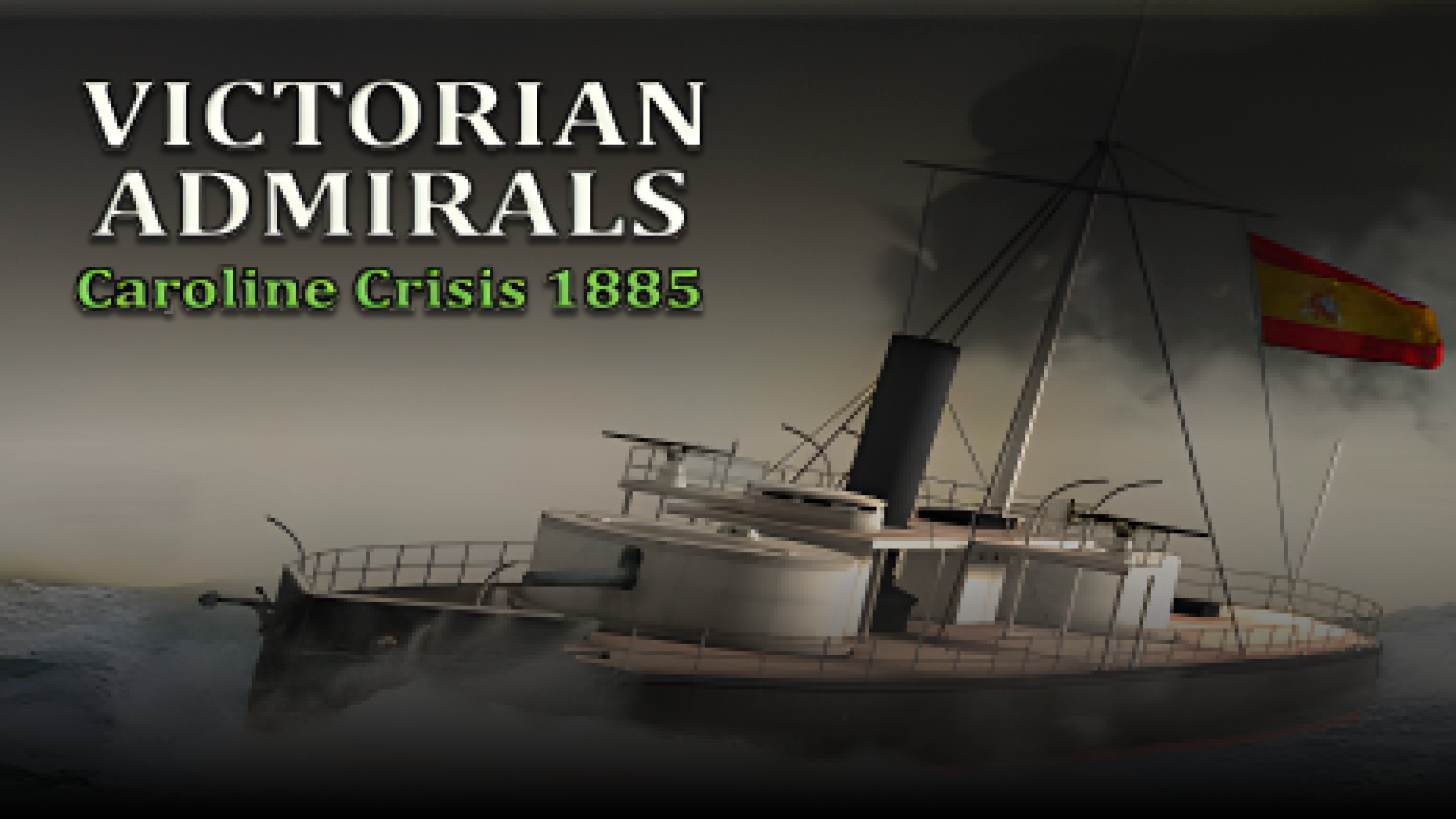 victorian admirals caroline crisis 1885 vertical card thumbnail