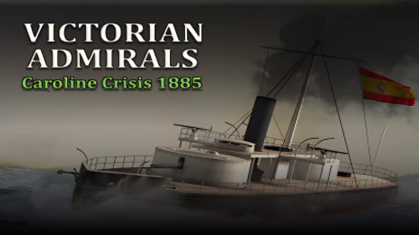 victorian admirals caroline crisis 1885 vertical card thumbnail