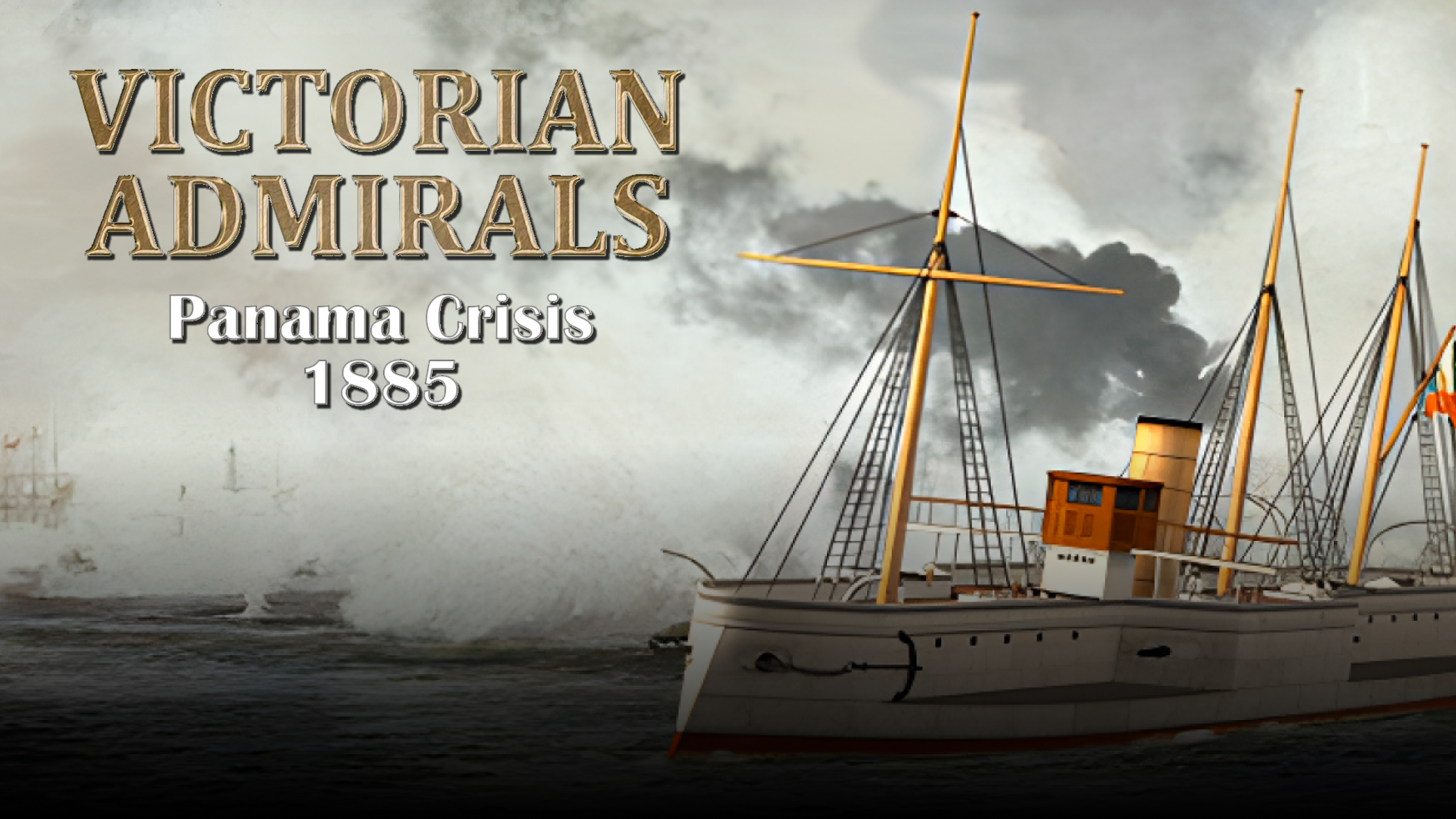 victorian admirals panama crisis 1885 vertical card thumbnail