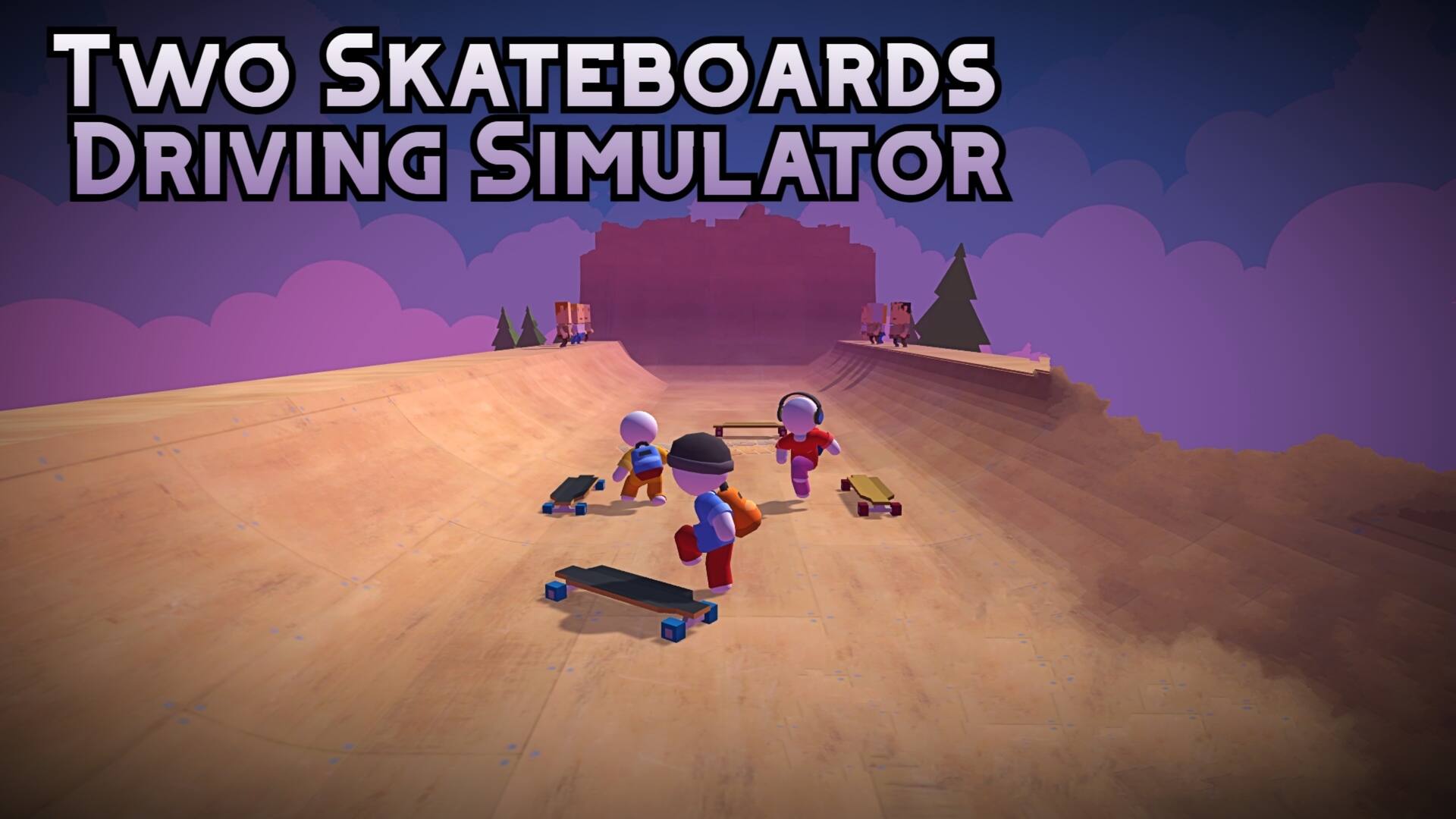 Two Skateboards Driving Simulator