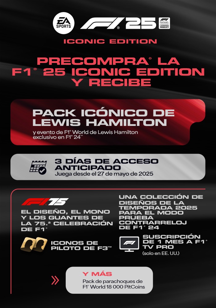 Precompra y reserva F1® 25 Iconic Edition - Epic Games Store