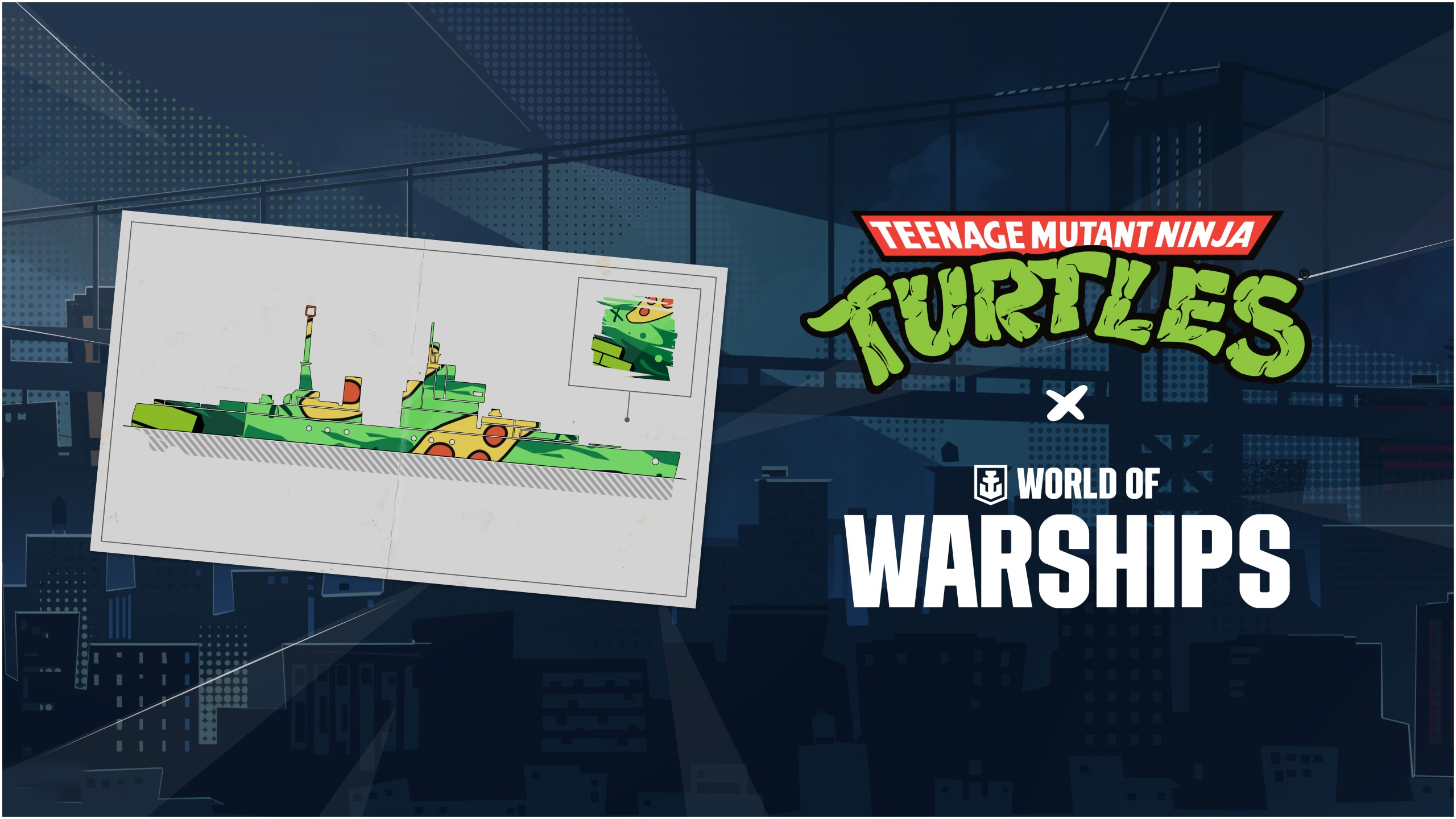 World of Warships x TMNT — Mission: Free Permanent Camo Unlock - OfferImageWide