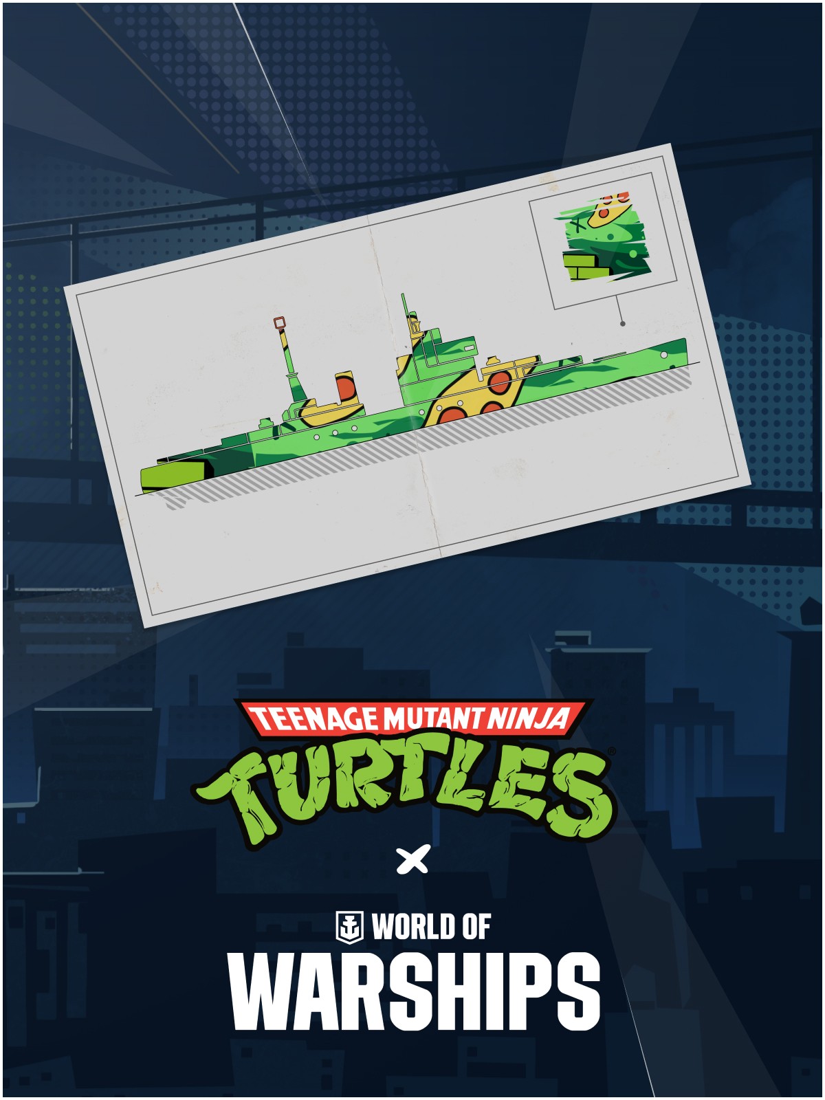 World of Warships x TMNT — Mission: Free Permanent Camo Unlock - OfferImageTall