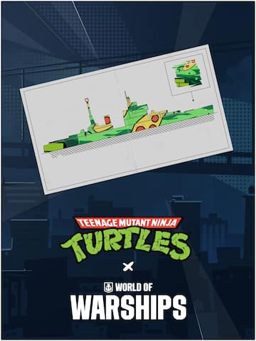 World of Warships x TMNT — Mission: Free Permanent Camo Unlock