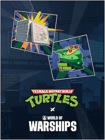 World of Warships x TMNT — Cowabunga Pack