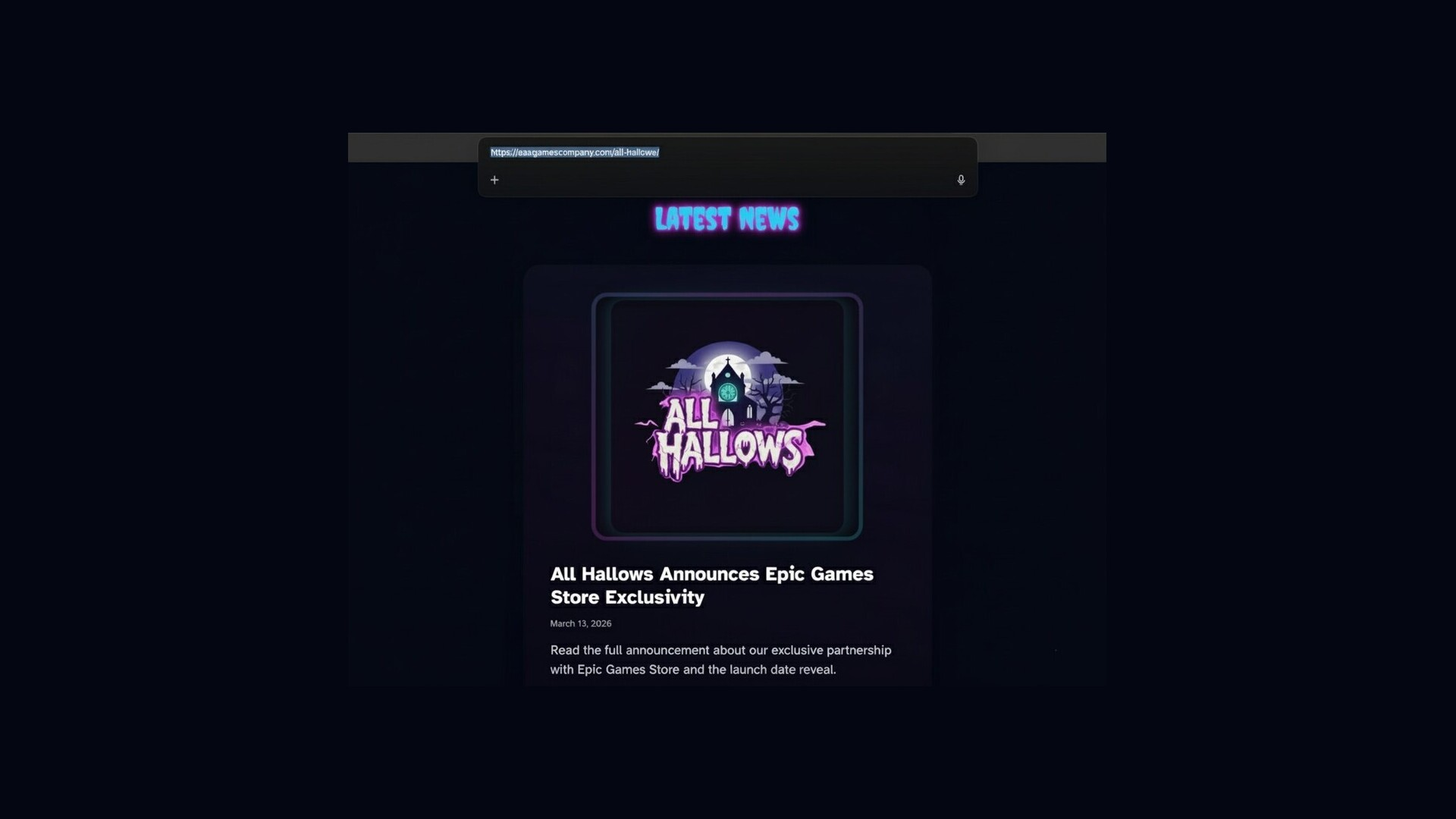 All Hallows Website