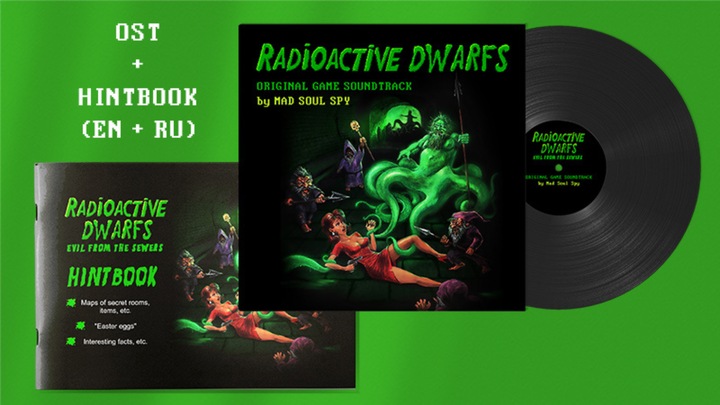 Radioactive Dwarfs Soundtrack and Hint Book