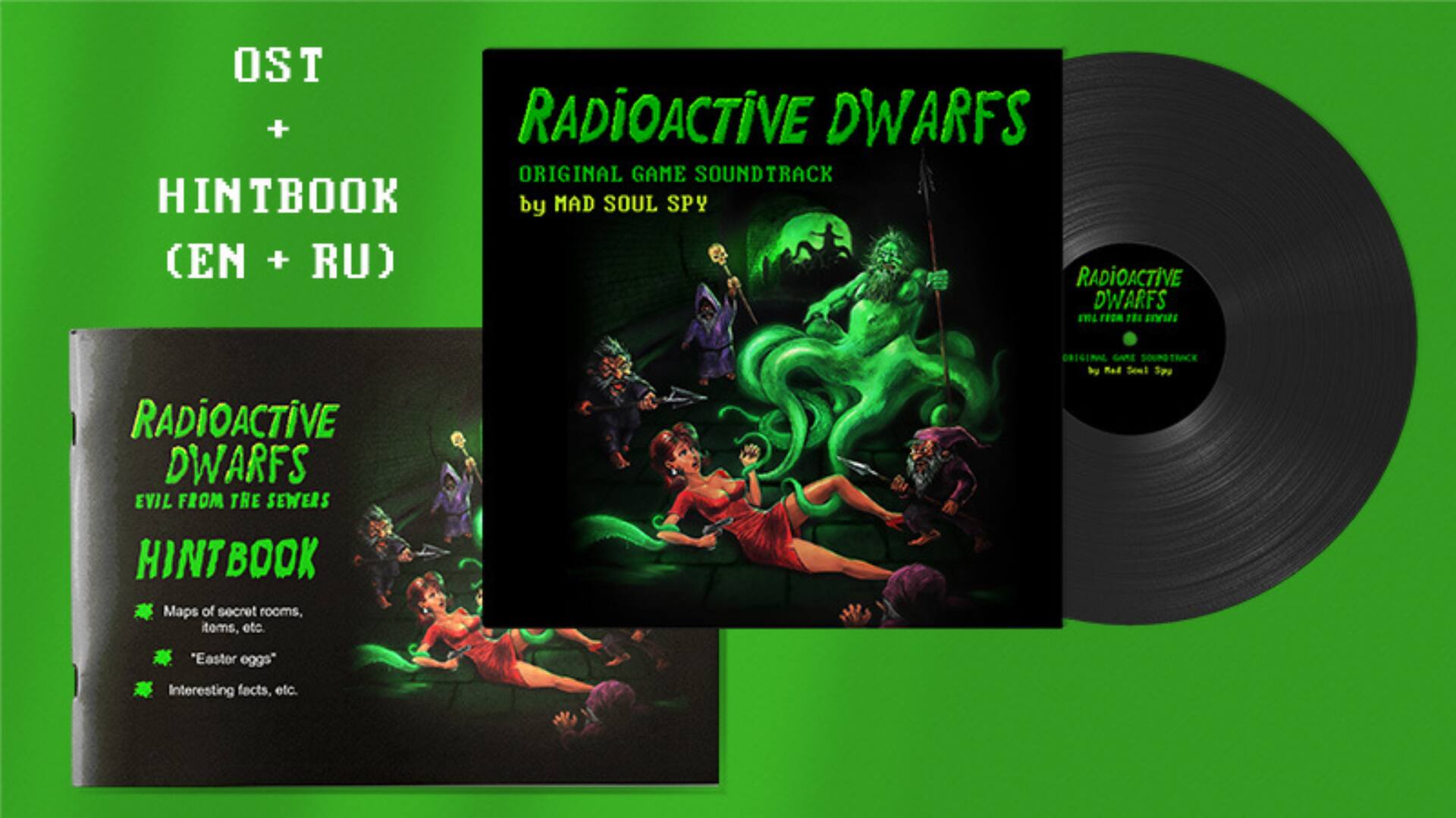 Radioactive Dwarfs Soundtrack and Hint Book