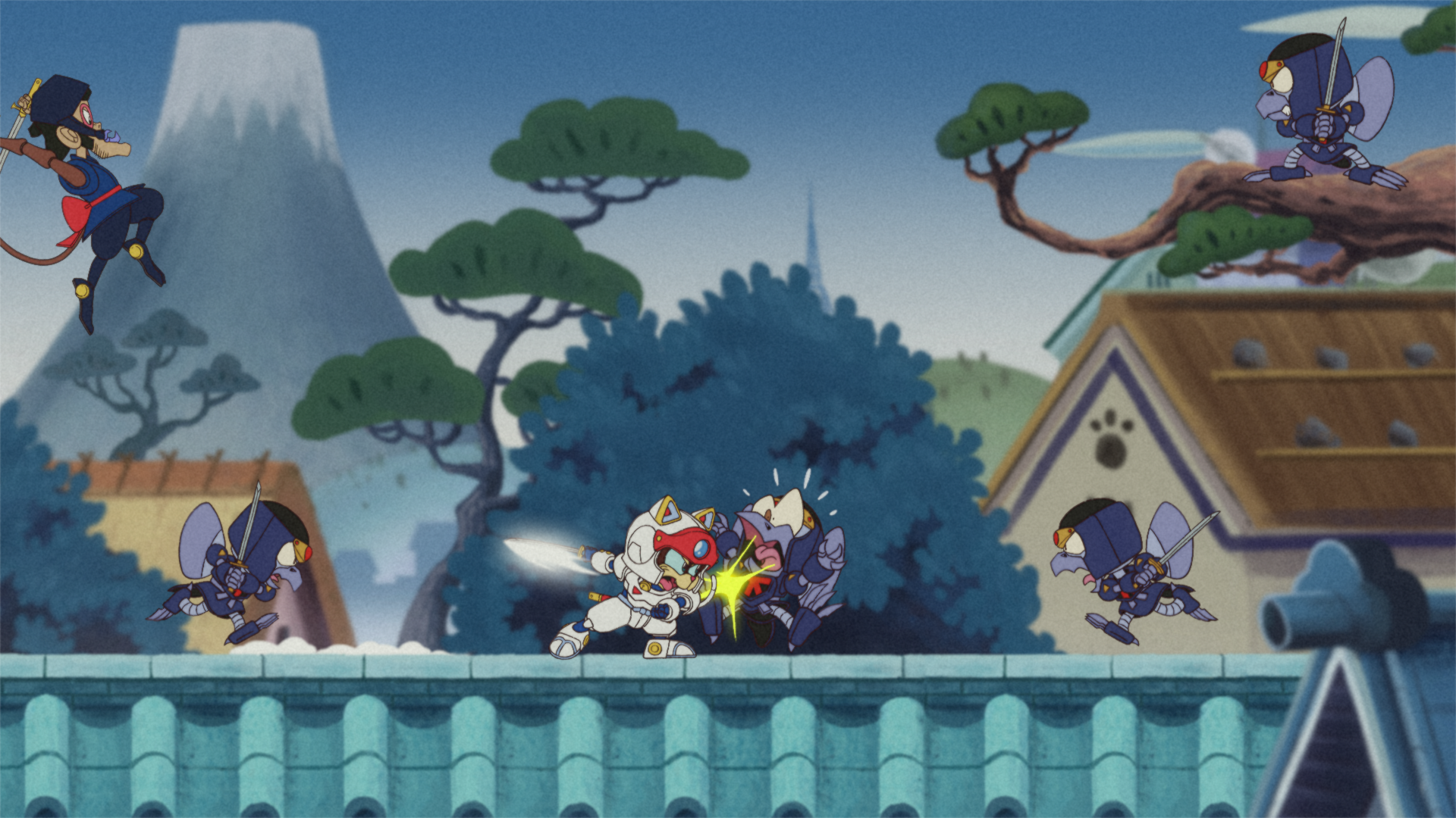 Samurai Pizza Cats Graphic Tops