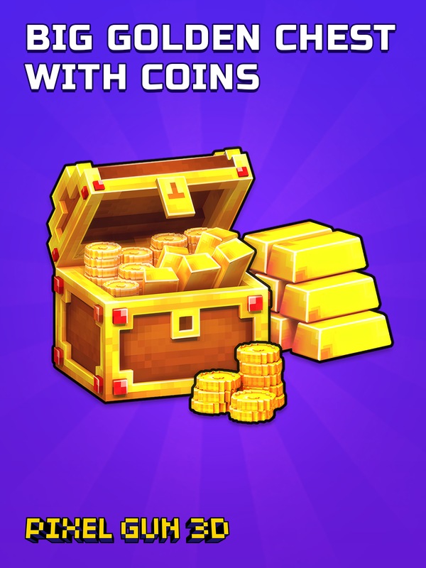 Big golden Chest with Coins