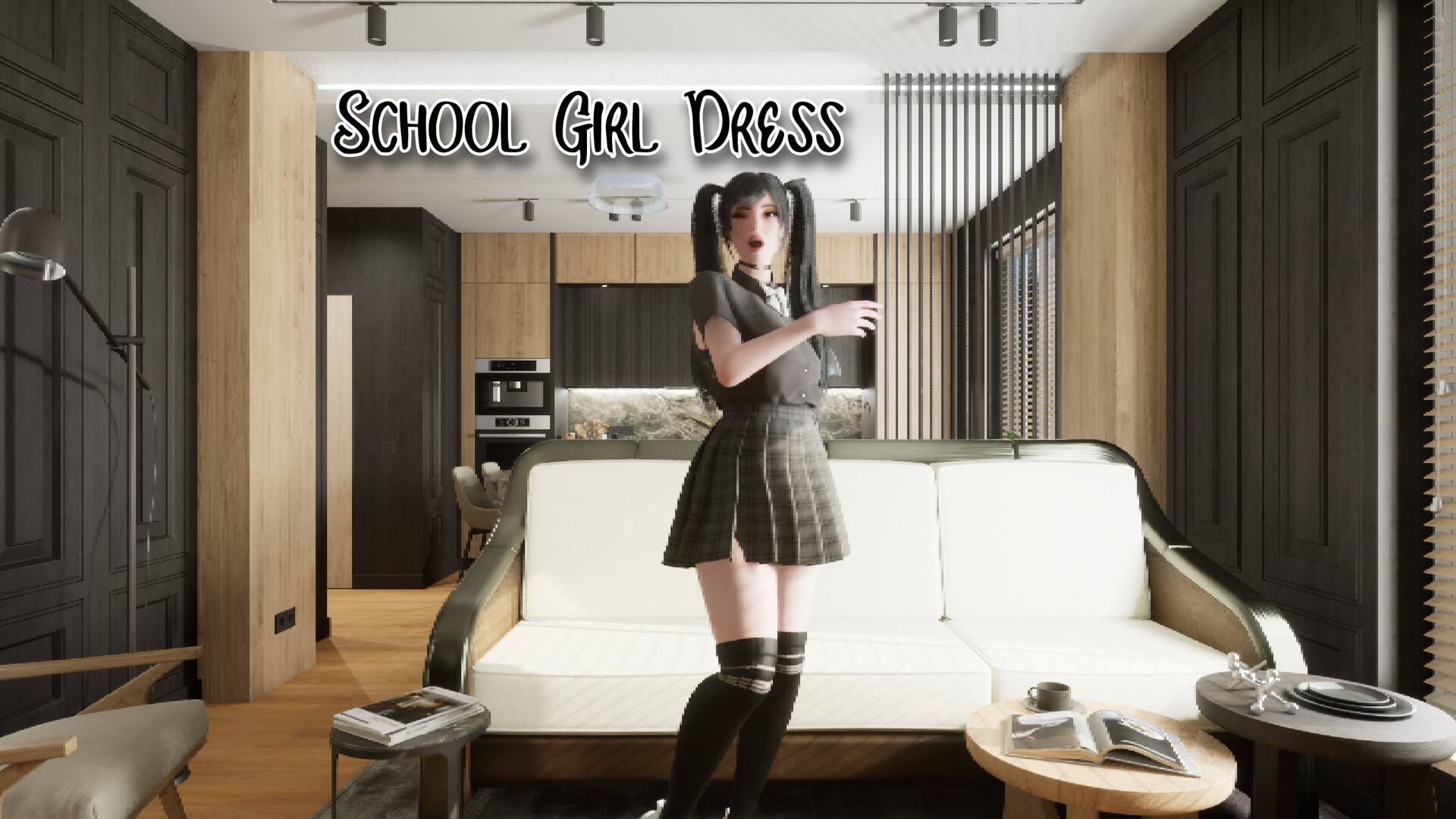 Virtual Girlfriend Lia - School Dress
