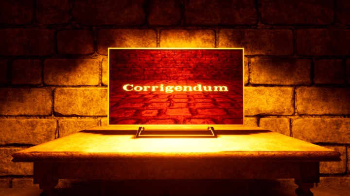 Corrigendum