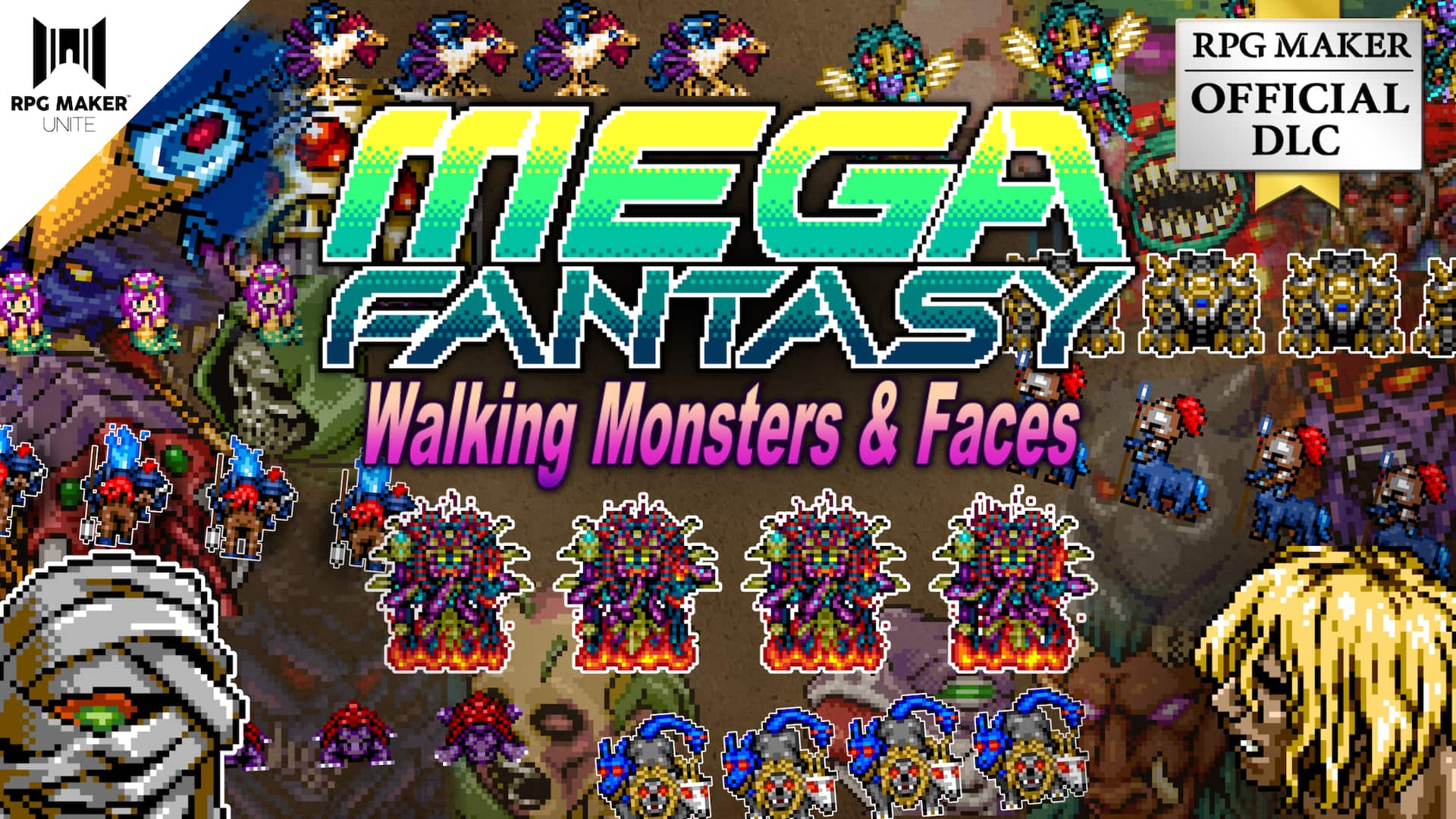 MEGA FANTASY Walking Monsters and Faces