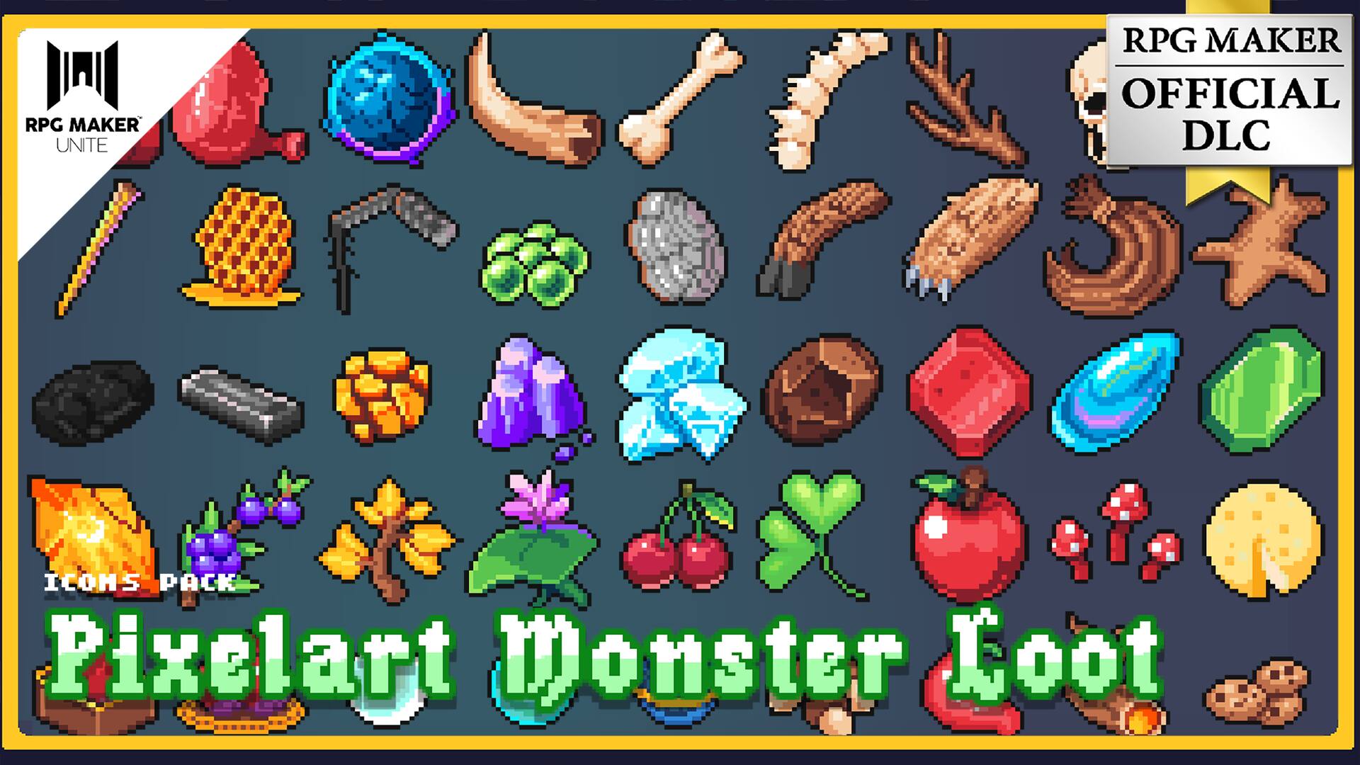 PIXELART MONSTER LOOT ICONS PACK