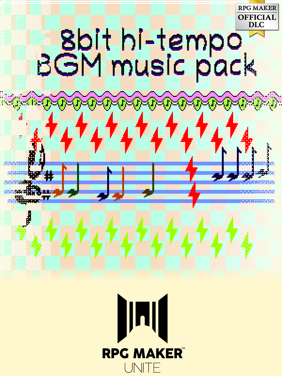 8bit hi-tempo BGM pack banner