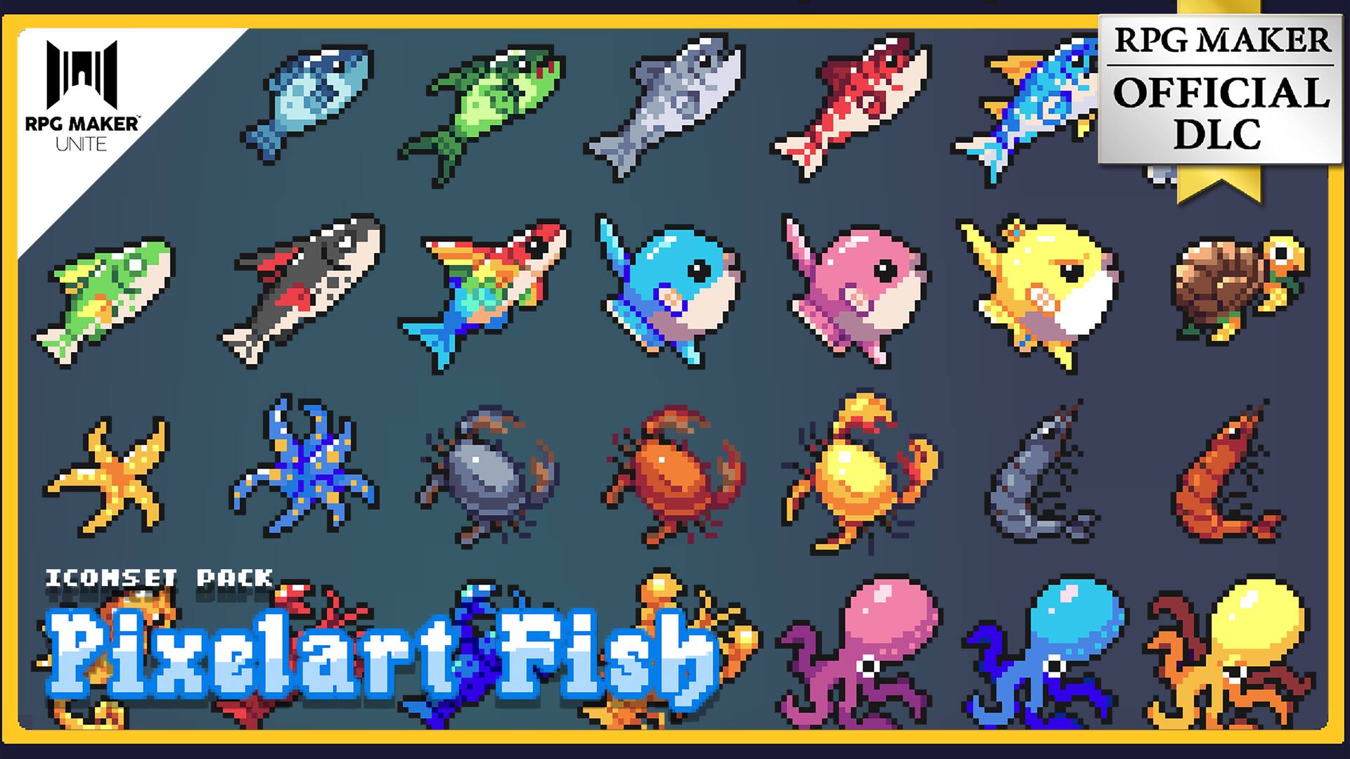 PIXELART FISH ICONS PACK