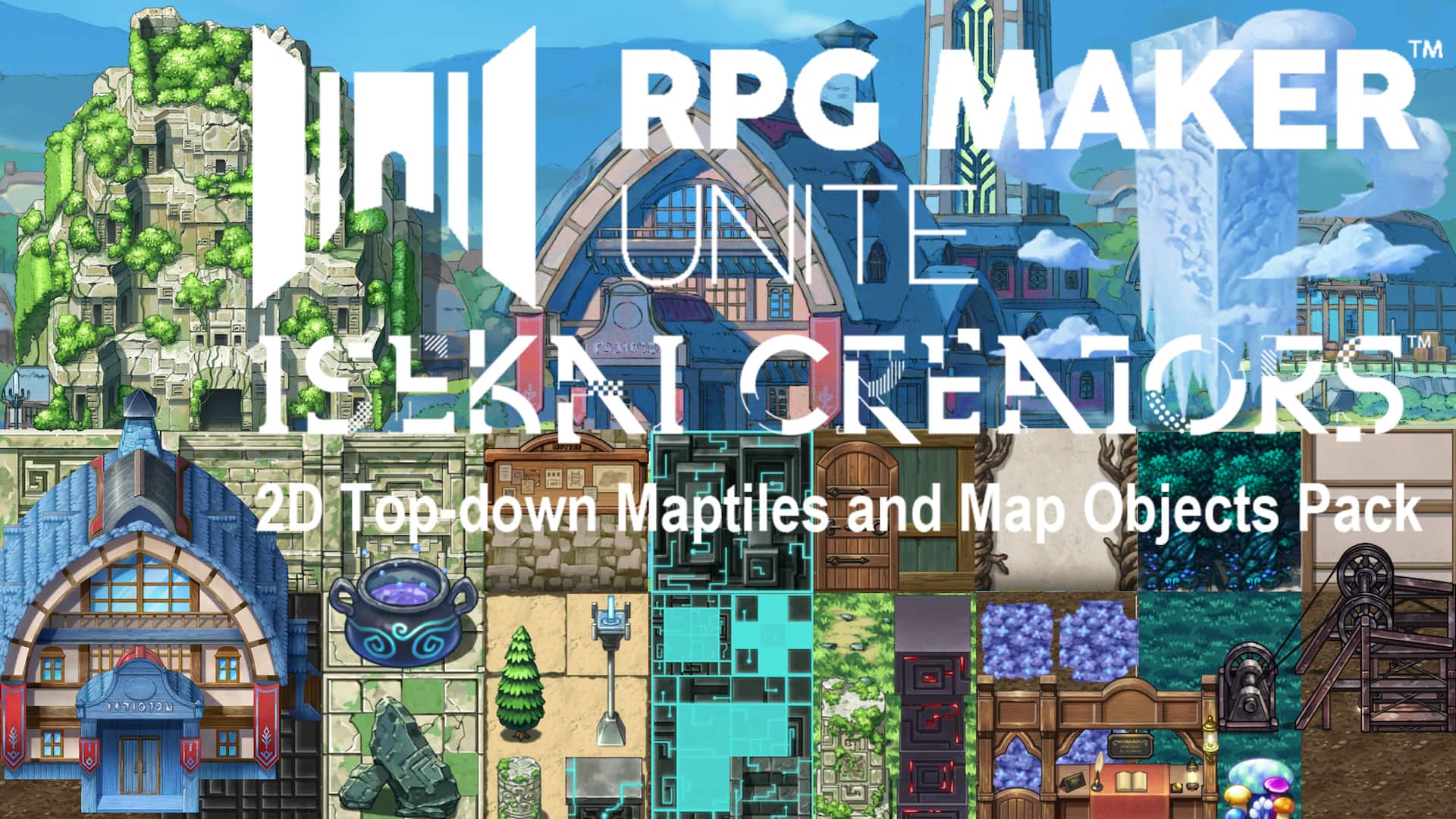 ISEKAI CREATORS 2D Top-down Maptiles and Map Objects Pack