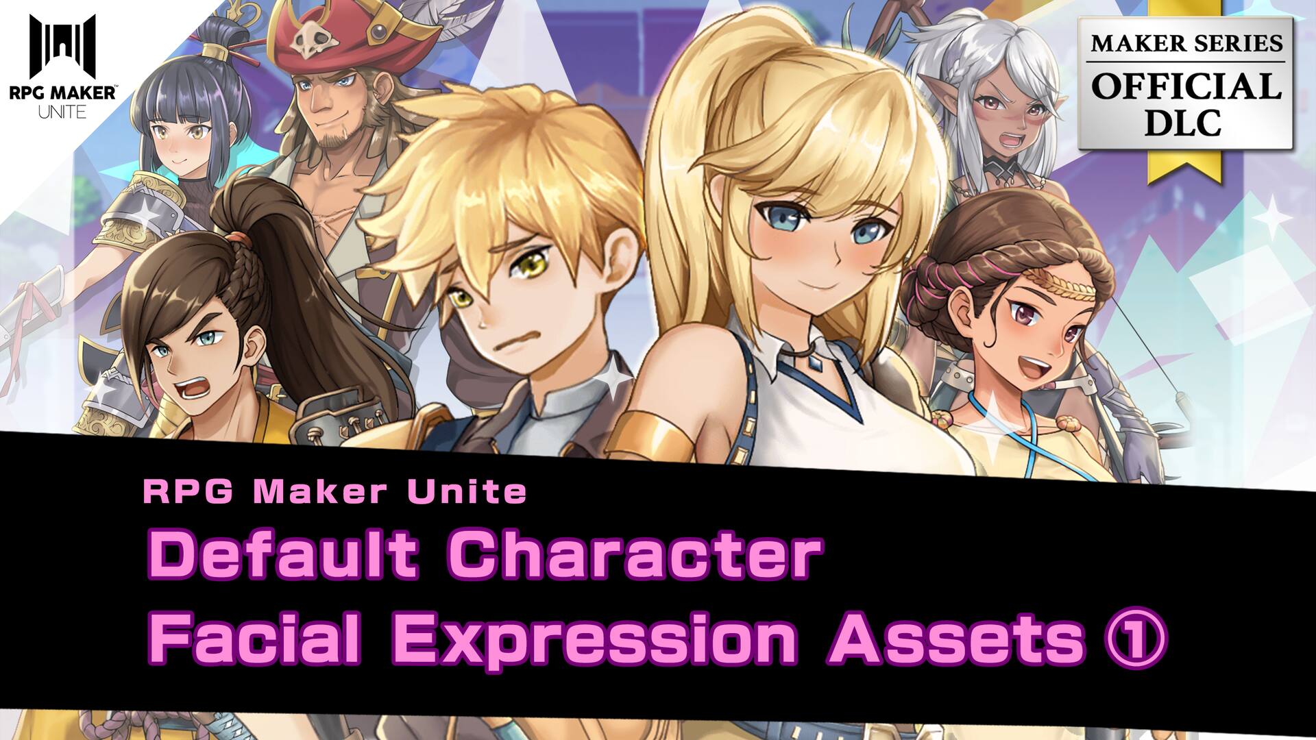 RPG Maker Unite Default Character Facial Expression Assets1