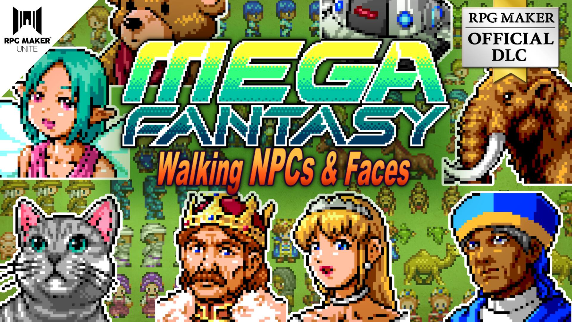 MEGA FANTASY Walking NPCs and Faces