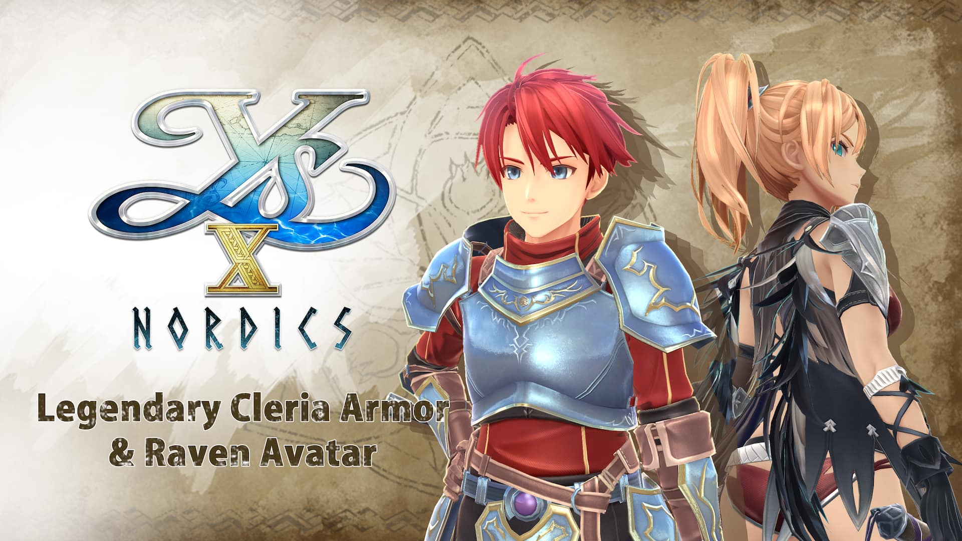 Ys X: Nordics - Legendary Cleria Armor & Raven Avatar