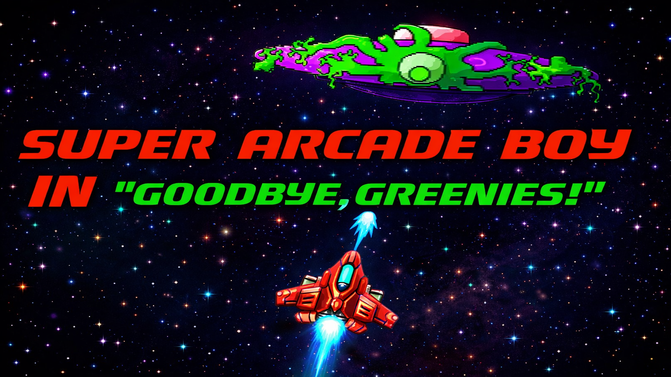 Super Arcade Boy in Goodbye Greenies PC game deal – 30% off