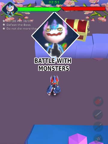 Battle with monsters game 3D
