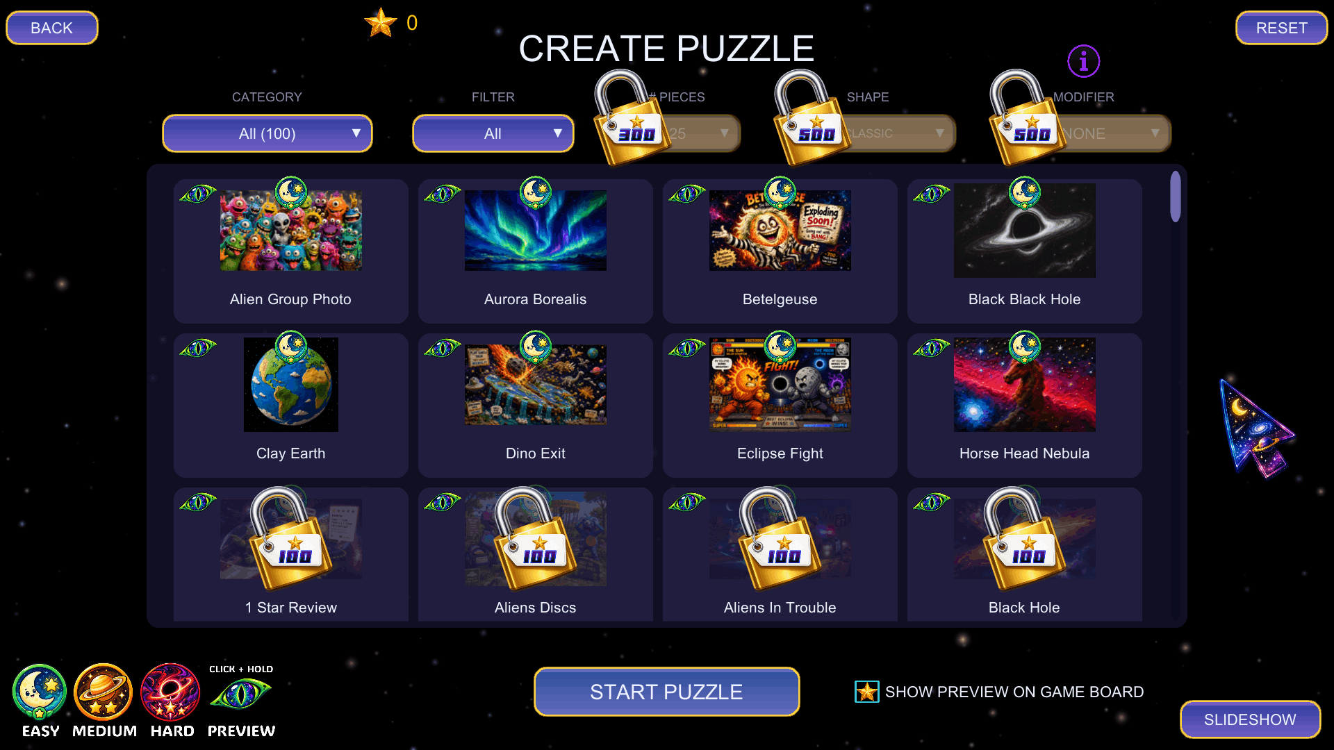 Cosmic Puzzles screenshot
