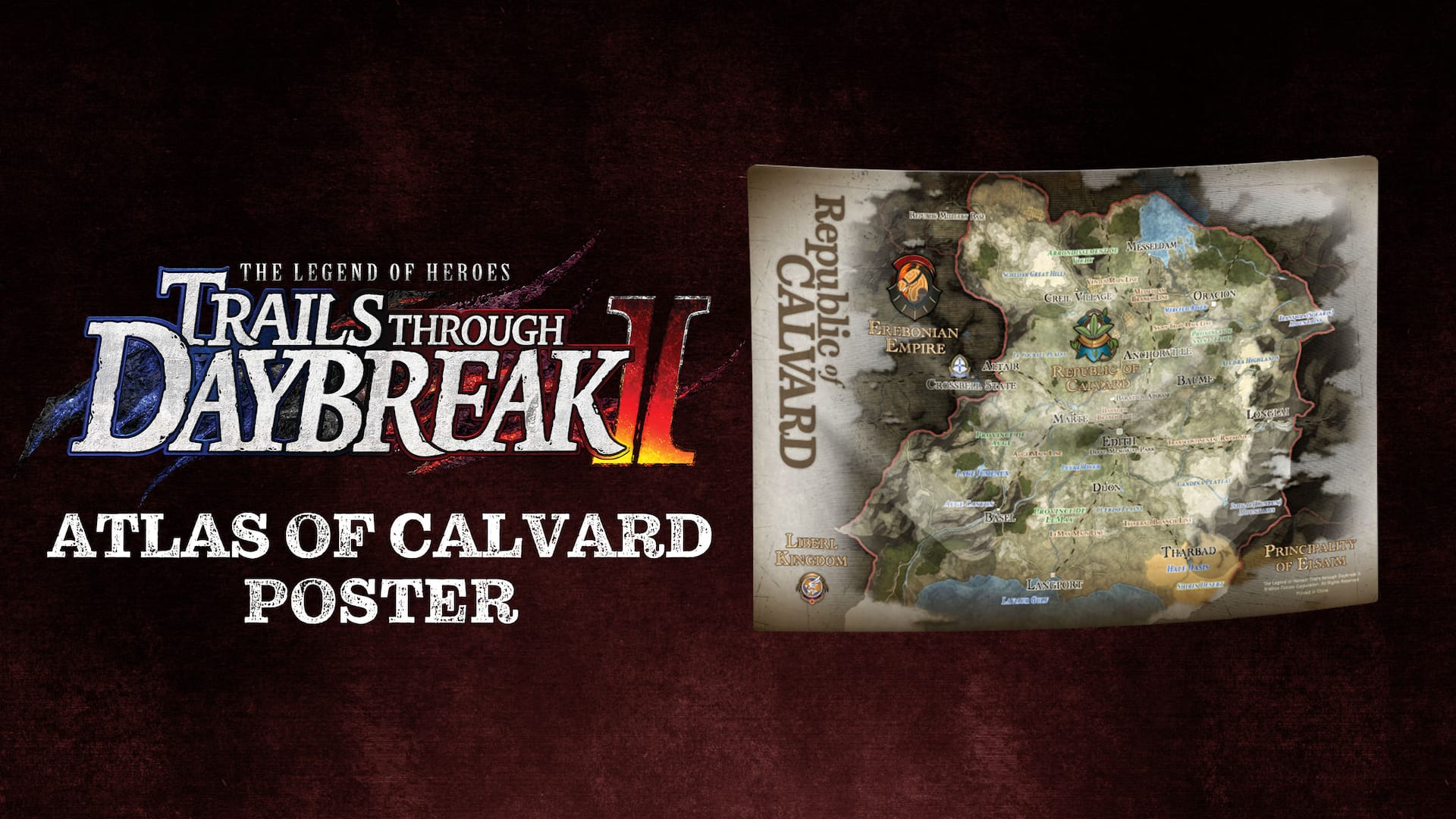 Trails through Daybreak II - Atlas of Calvard Poster