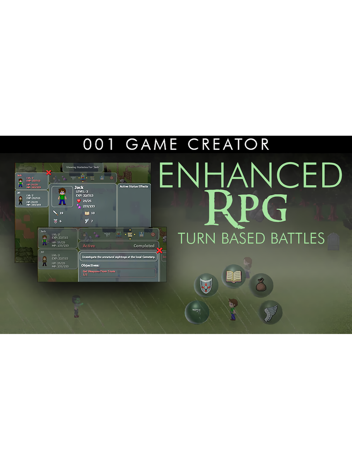 001 Game Creator - Enhanced RPG (Turn-Based Battles)