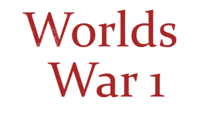 Worlds War 1