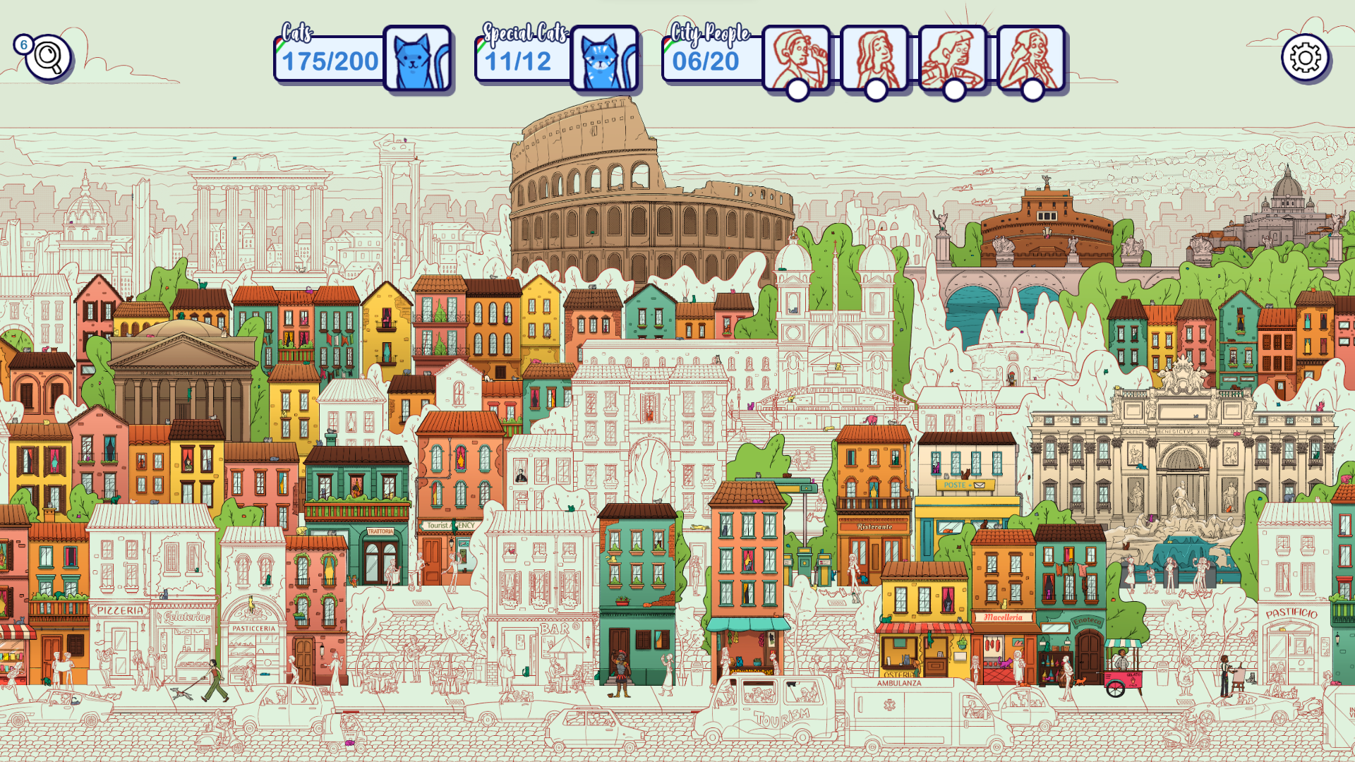 Hidden Cats in Rome-1h0ru