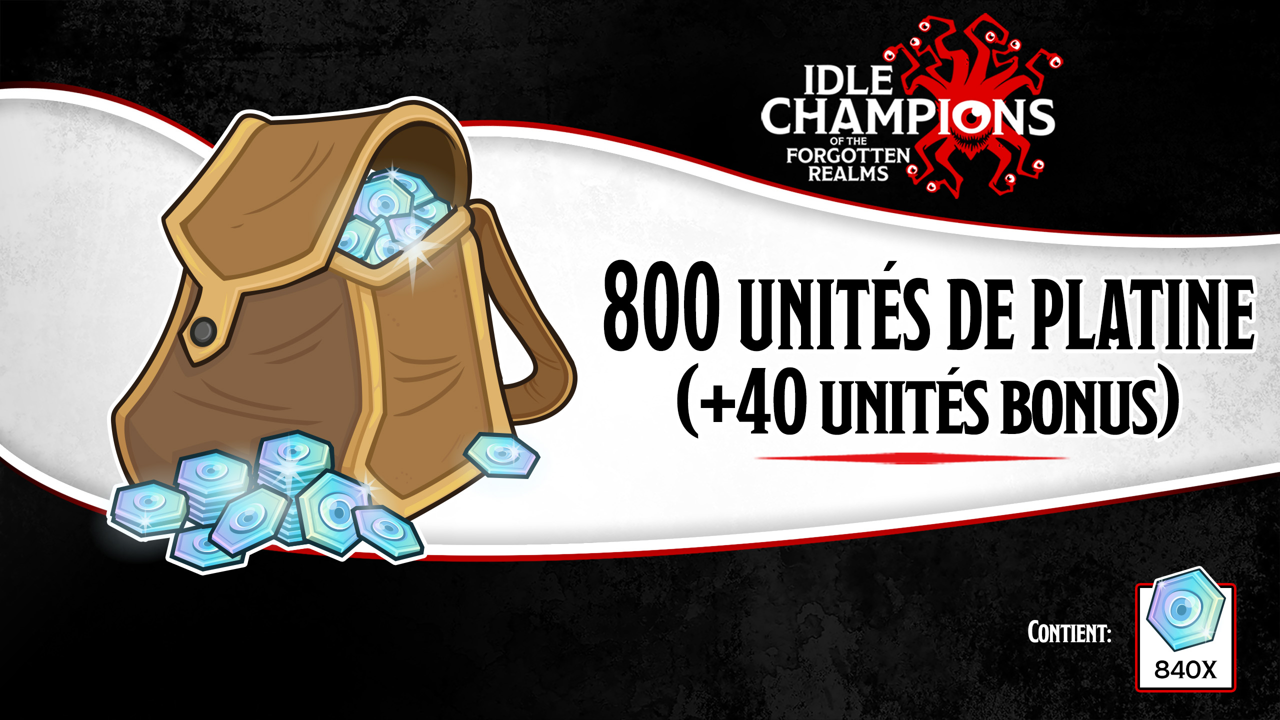 Idle Champions of the Forgotten Realms 800 (+40 Bonus) Platinum Offer