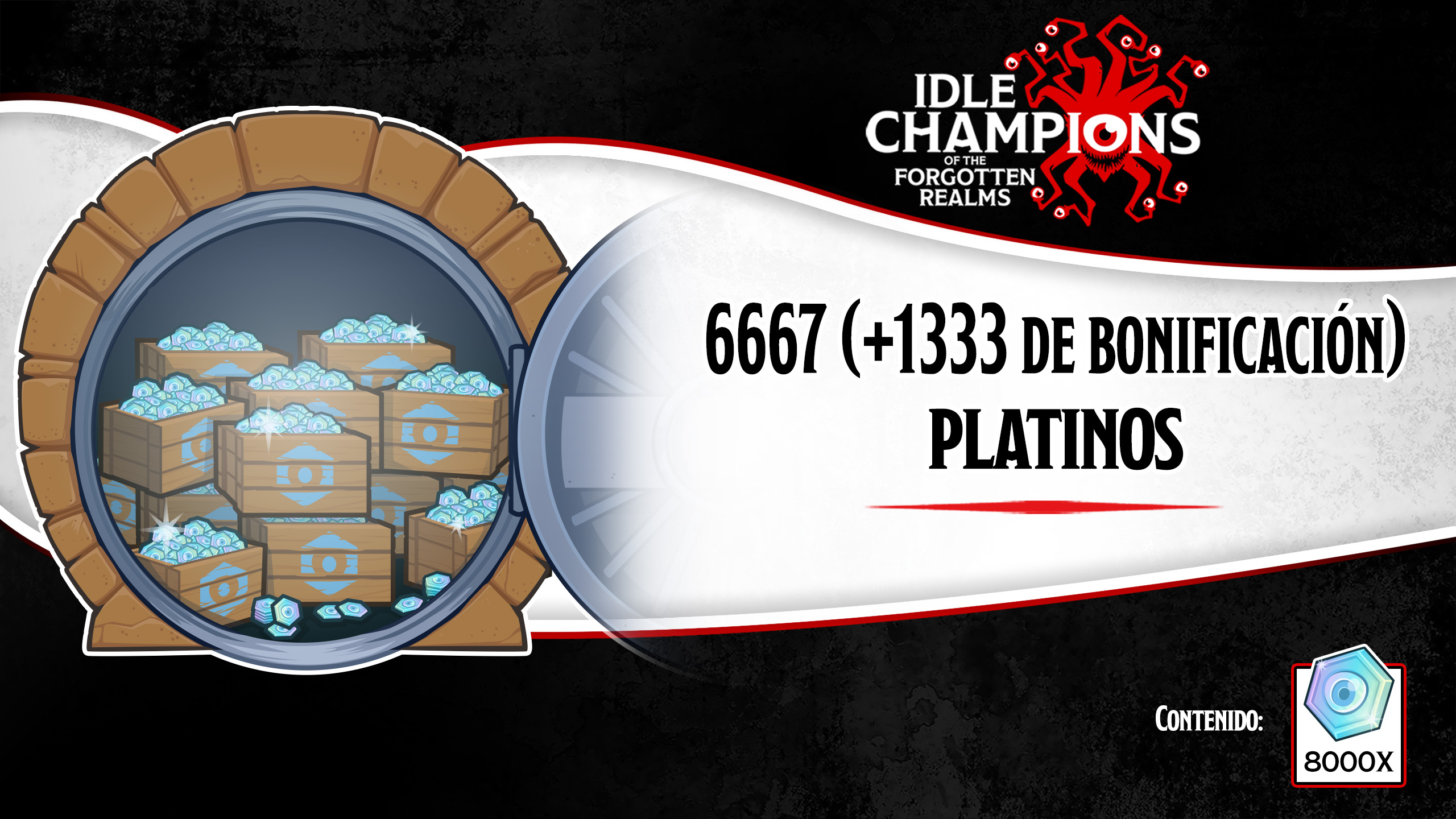 Idle Champions of the Forgotten Realms 6,667 (+1,333 Bonus) Platinum Offer