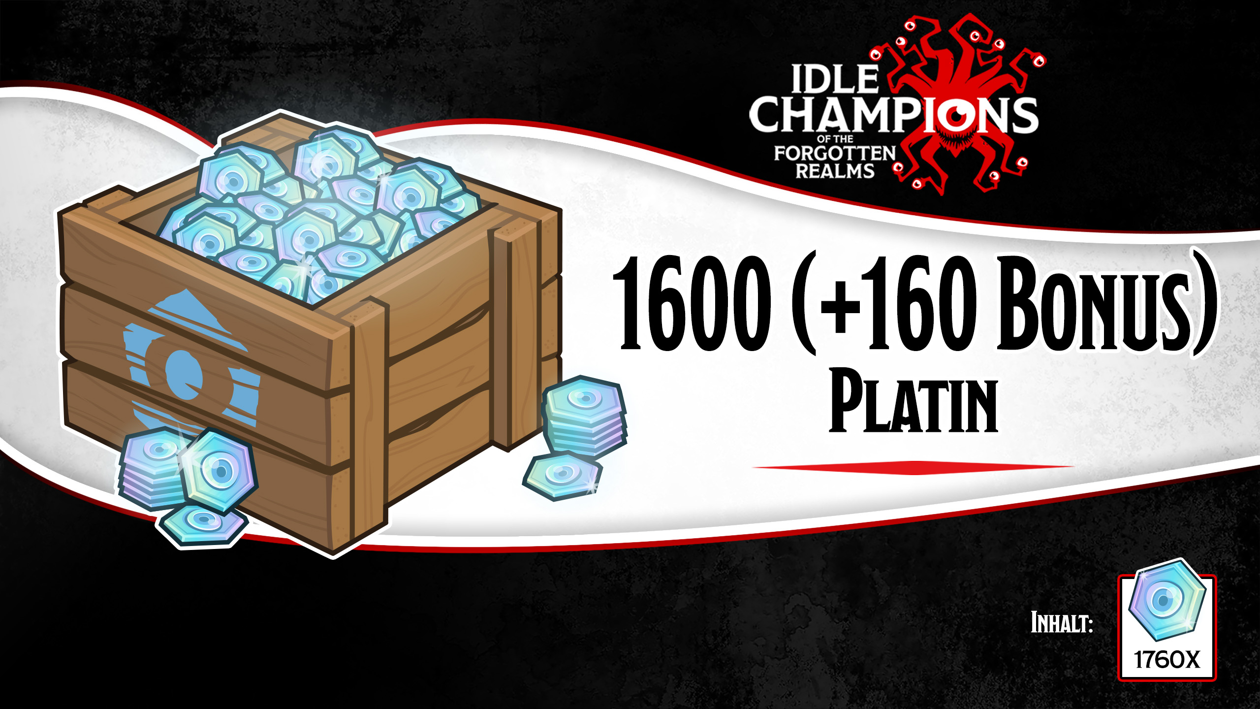 Idle Champions of the Forgotten Realms 1,600 (+160 Bonus) Platinum Offer