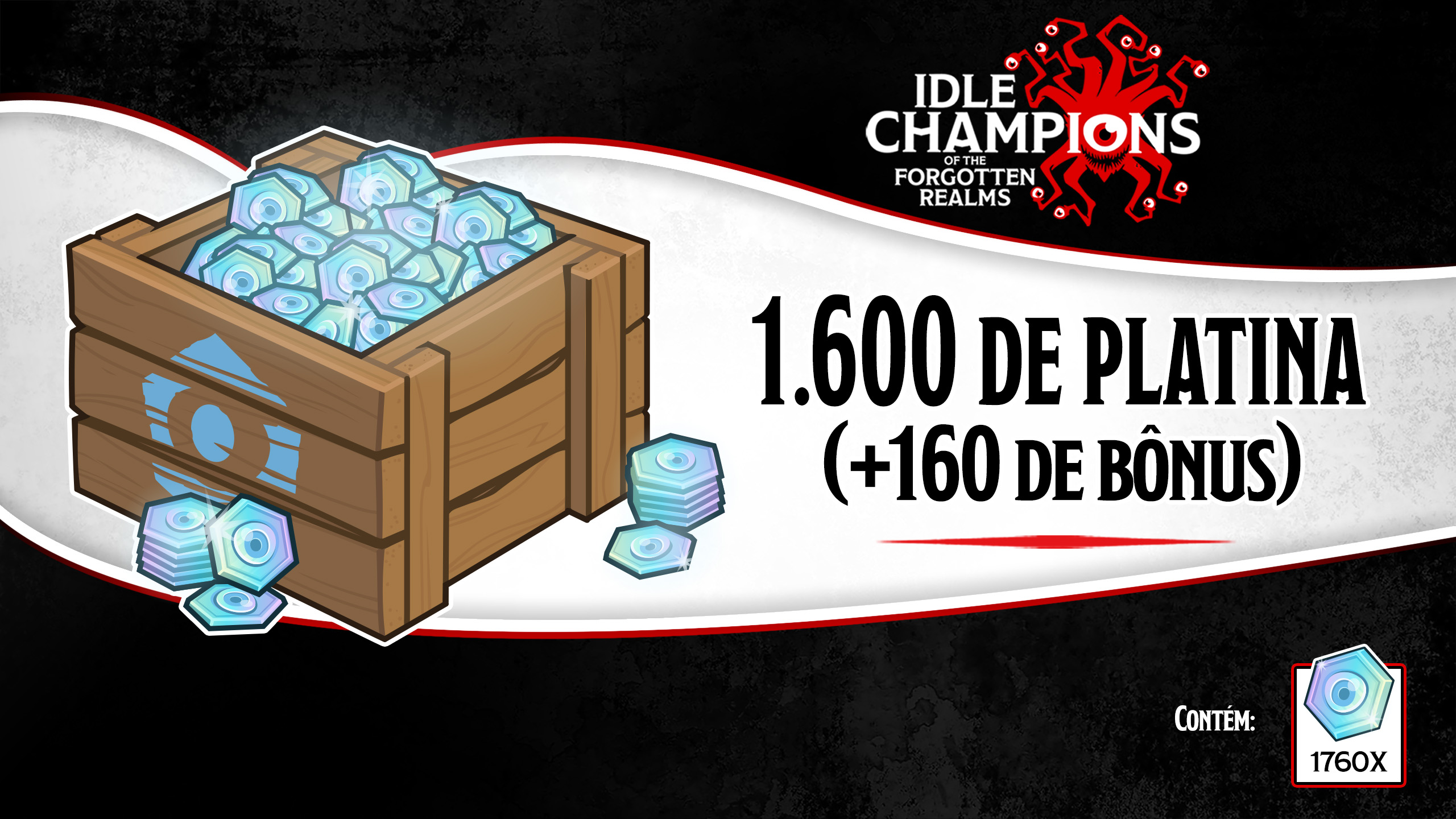 Idle Champions of the Forgotten Realms 1,600 (+160 Bonus) Platinum Offer